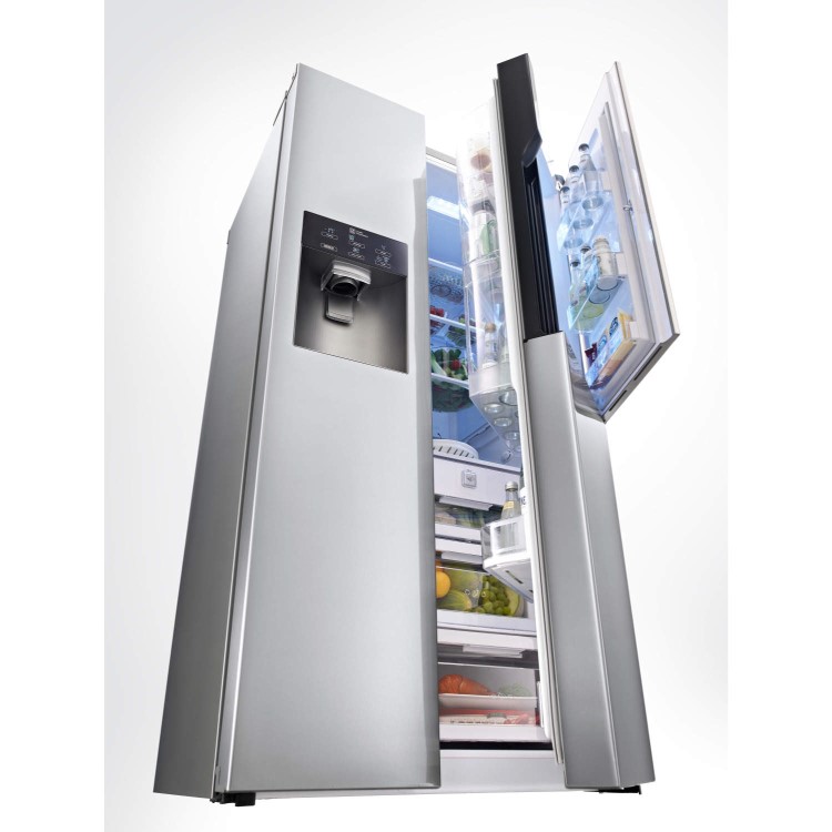 LG GS9366AEAV American Style Fridge Freezer With Smart Eco Door Brushed Steel