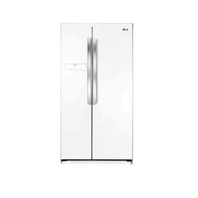 LG GSB325SWQV Basic American Fridge Freezer - Super White
