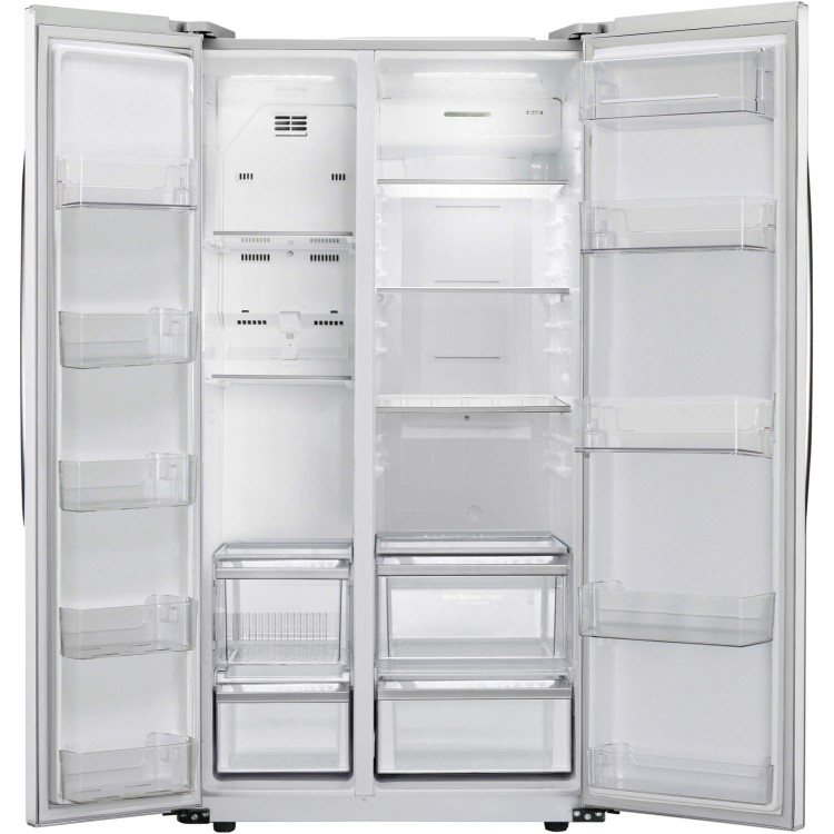 GRADE A1 - As new but box opened - LG GSB325SWQV Basic American Fridge Freezer - Super White