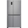 GRADE A3 - Heavy cosmetic damage - LG GSB760PZXV Side-by-side American Fridge Freezer Shiny Steel