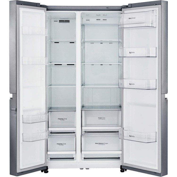 LG 601 Litre American Fridge Freezer - Stainless steel