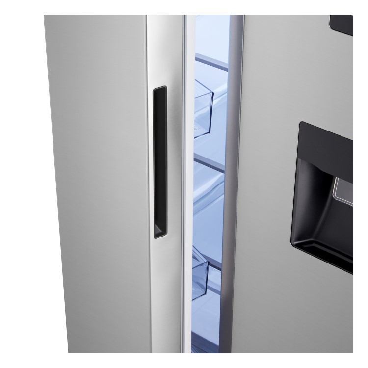 LG 595 Litre Side-By-Side American Fridge Freezer - Prime Silver