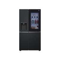LG InstaView 635 Litre Side-by-Side American Fridge Freezer - Black