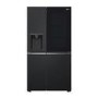 LG InstaView 635 Litre Side-by-Side American Fridge Freezer - Black