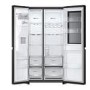 LG InstaView 635 Litre Side-by-Side American Fridge Freezer - Black