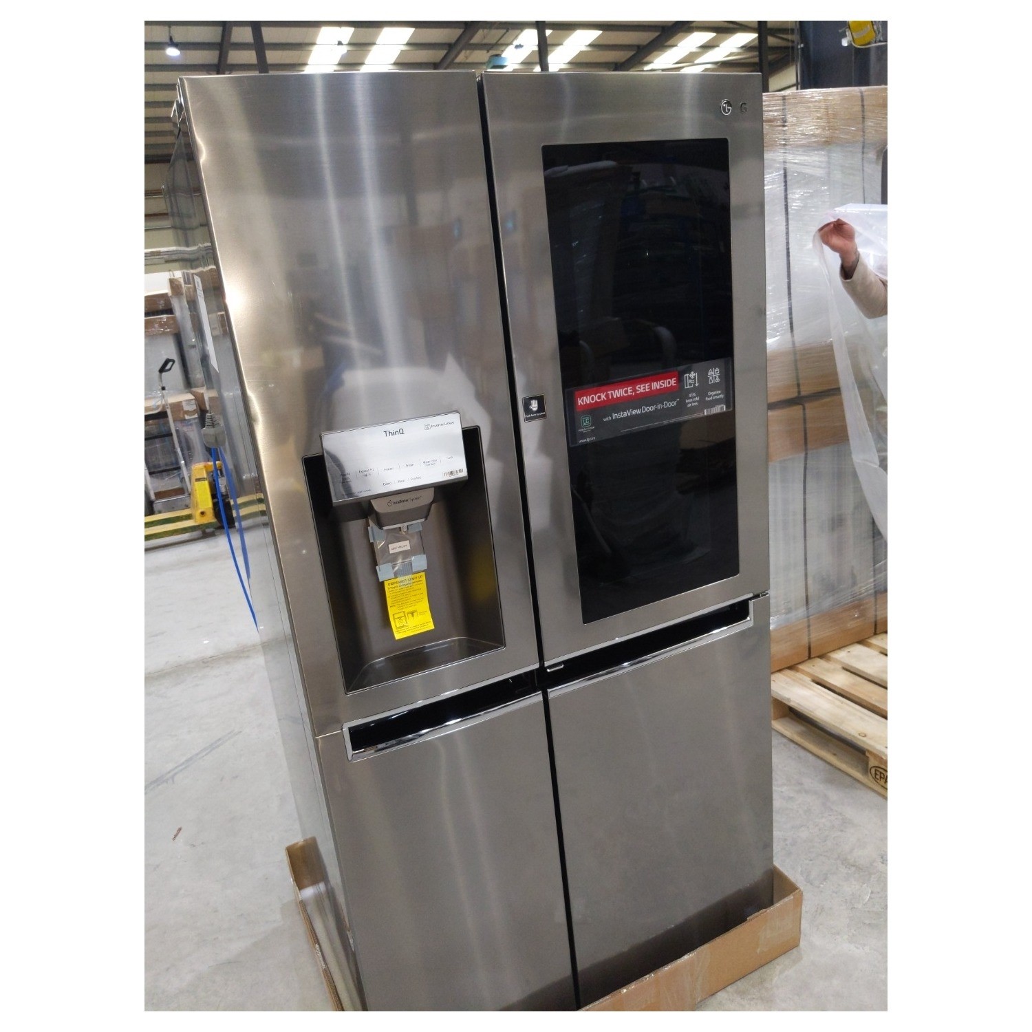 Refurbished LG GSI960PZVV Freestanding 601 Litre Frost Free Mulitdoor