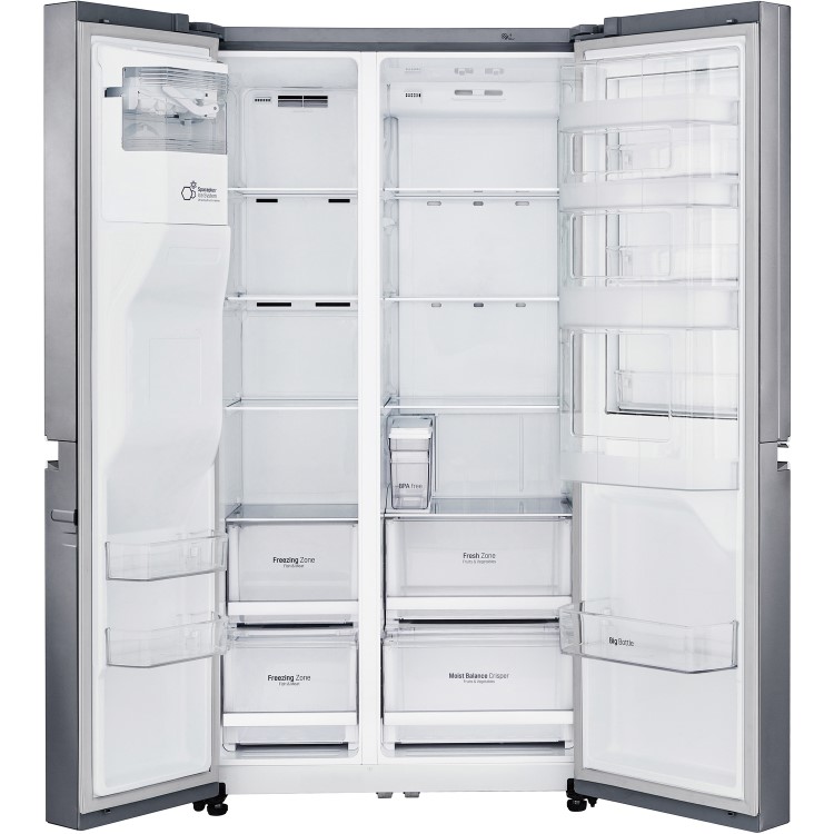 GRADE A3 - LG GSJ761PZXV American Side-by-side Fridge Freezer Frost Free Stainless Steel
