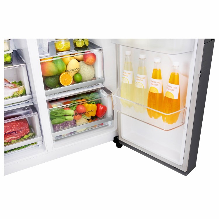 LG GSJ961PZVV Door-in-Door Wifi Connected American Style Fridge Freezer - Shiny Steel