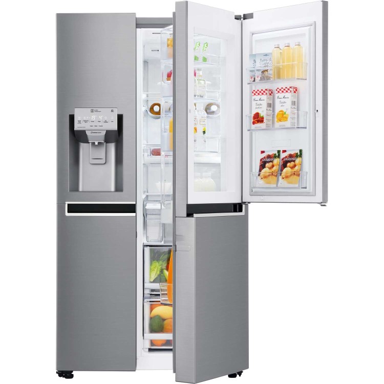 LG GSJ961PZVV Door-in-Door Wifi Connected American Style Fridge Freezer - Shiny Steel