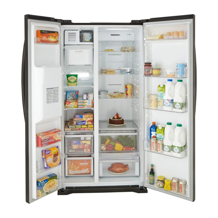 LG GSL325PVQV Basic American Fridge Freezer With Ice And Water Dispenser Silver