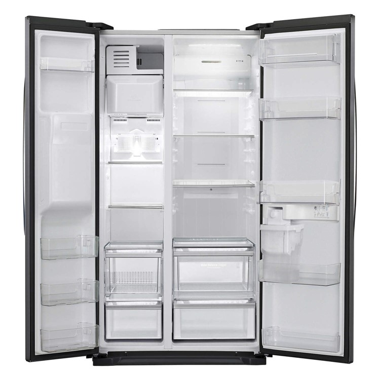 LG GSL325WBYV Basic American Fridge Freezer With Non-plumbed Ice And Water Dispenser - Black