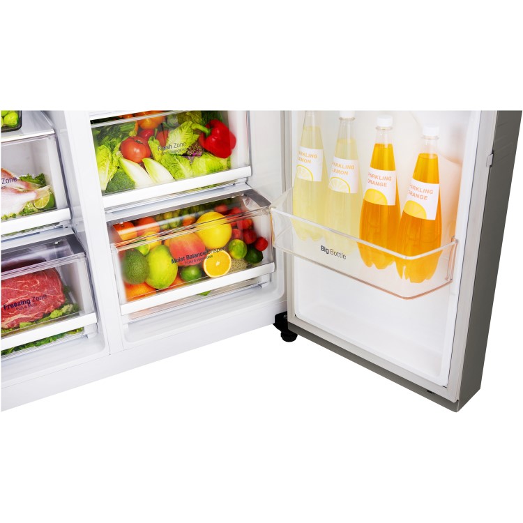 GRADE A2 - LG GSL360ICEZ Side-by-side American Fridge Freezer With Ice And Water - Stainless Steel