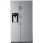 LG GSL325NSYV Basic American Fridge Freezer With Non-plumbed Ice and Water Dispenser Platinum Steel