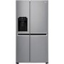 LG GSL461ICEZ Frost Free Side-by-side American Fridge Freezer With Non-plumbed Ice and Water Dispenser - Platinum Steel