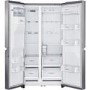 LG GSL461ICEZ Frost Free Side-by-side American Fridge Freezer With Non-plumbed Ice and Water Dispenser - Platinum Steel