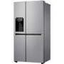 LG GSL461ICEZ Frost Free Side-by-side American Fridge Freezer With Non-plumbed Ice and Water Dispenser - Platinum Steel