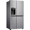 LG GSL461ICEZ Frost Free Side-by-side American Fridge Freezer With Non-plumbed Ice and Water Dispenser - Platinum Steel