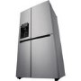 LG GSL461ICEZ Frost Free Side-by-side American Fridge Freezer With Non-plumbed Ice and Water Dispenser - Platinum Steel