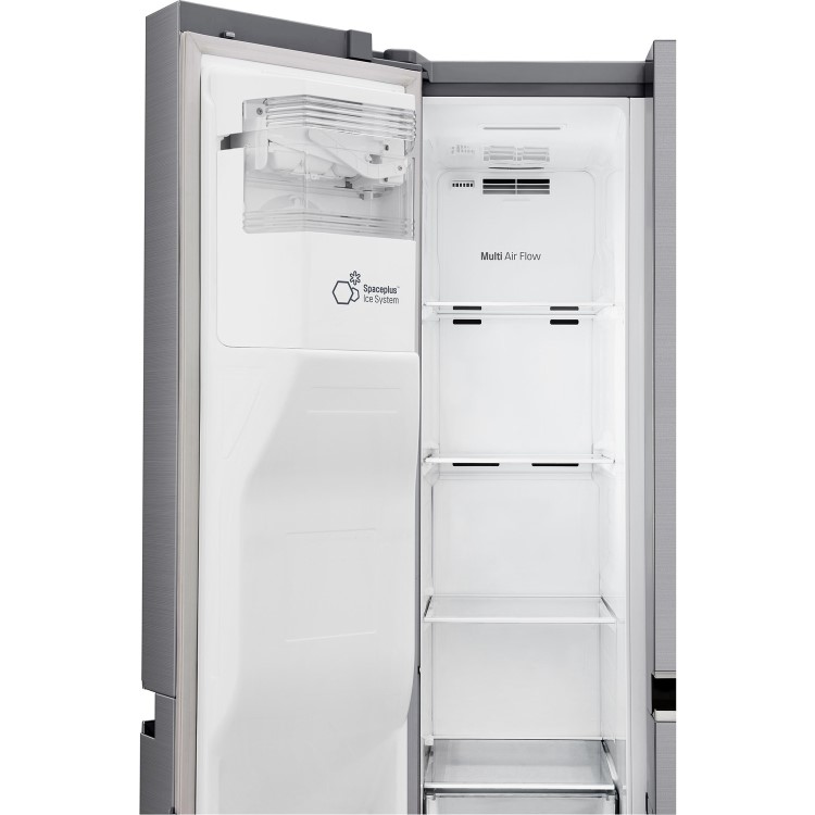 LG Four Door American Fridge Freezer With Ice And Water Dispenser -Shiny Steel Doors
