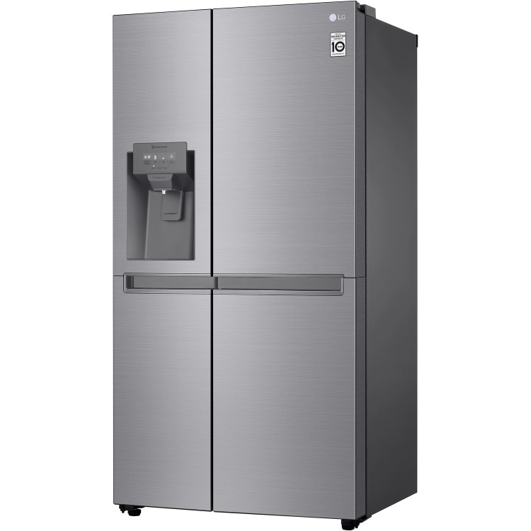 LG Four Door American Fridge Freezer With Ice And Water Dispenser -Shiny Steel Doors