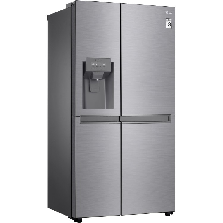 LG Four Door American Fridge Freezer With Ice And Water Dispenser -Shiny Steel Doors