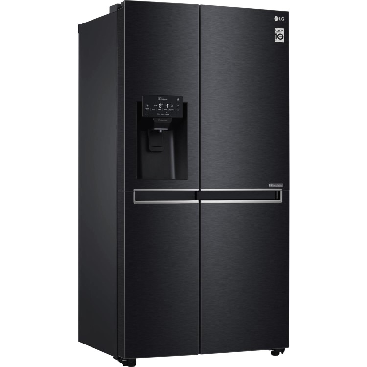 LG GSL760MCXV American Style Fridge Freezer With Plumbed Ice & Water - Matte Black
