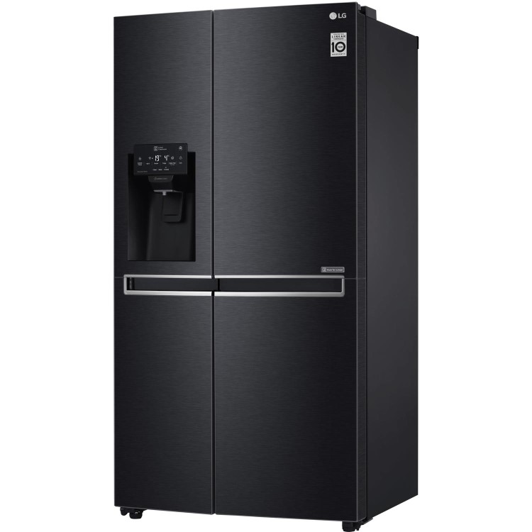 LG GSL760MCXV American Style Fridge Freezer With Plumbed Ice & Water - Matte Black