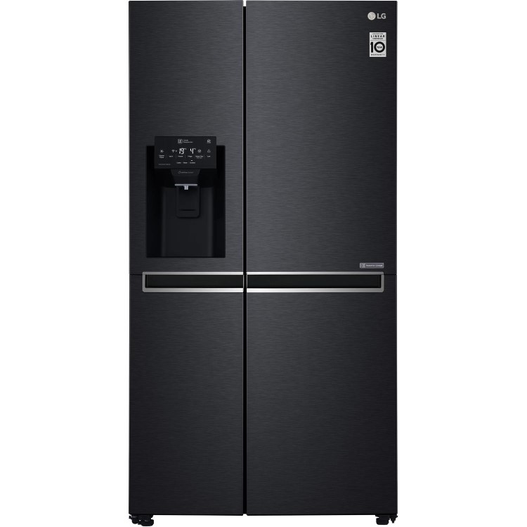 LG GSL760MCXV American Style Fridge Freezer With Plumbed Ice & Water - Matte Black