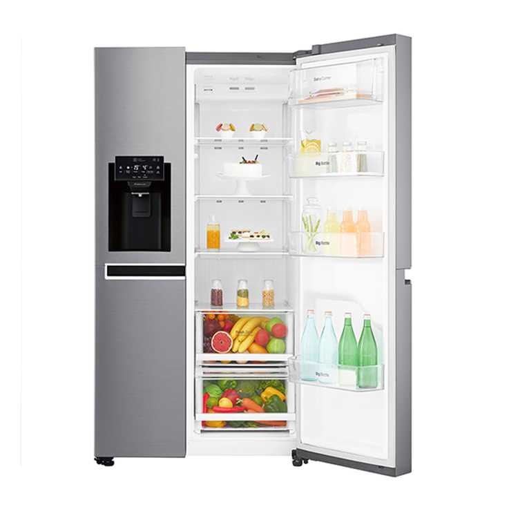 GRADE A3 - LG GSL760PZXV 601 Litre American Style Fridge Freezer Frost Free 2 Door 91cm Wide - Silver