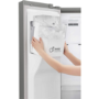 GRADE A3 - LG GSL760PZXV 601 Litre American Style Fridge Freezer Frost Free 2 Door 91cm Wide - Silver