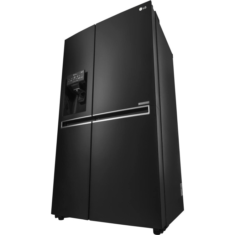 LG GSL760WBXV 601L Side-by-side American Fridge Freezer With Plumbed Ice & Water Dispenser - Black
