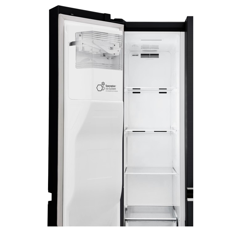LG GSL760WBXV 601L Side-by-side American Fridge Freezer With Plumbed Ice & Water Dispenser - Black