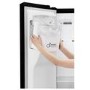 LG GSL760WBXV 601L Side-by-side American Fridge Freezer With Plumbed Ice & Water Dispenser - Black