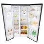 LG GSL760WBXV 601L Side-by-side American Fridge Freezer With Plumbed Ice & Water Dispenser - Black