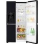 LG GSL760WBXV 601L Side-by-side American Fridge Freezer With Plumbed Ice & Water Dispenser - Black