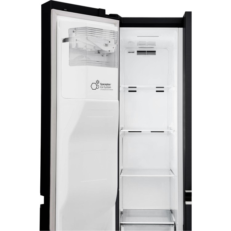 LG GSL761MCXV American Style Fridge Freezer With Non-Plumbed Ice & Water Dispenser - Matte Black