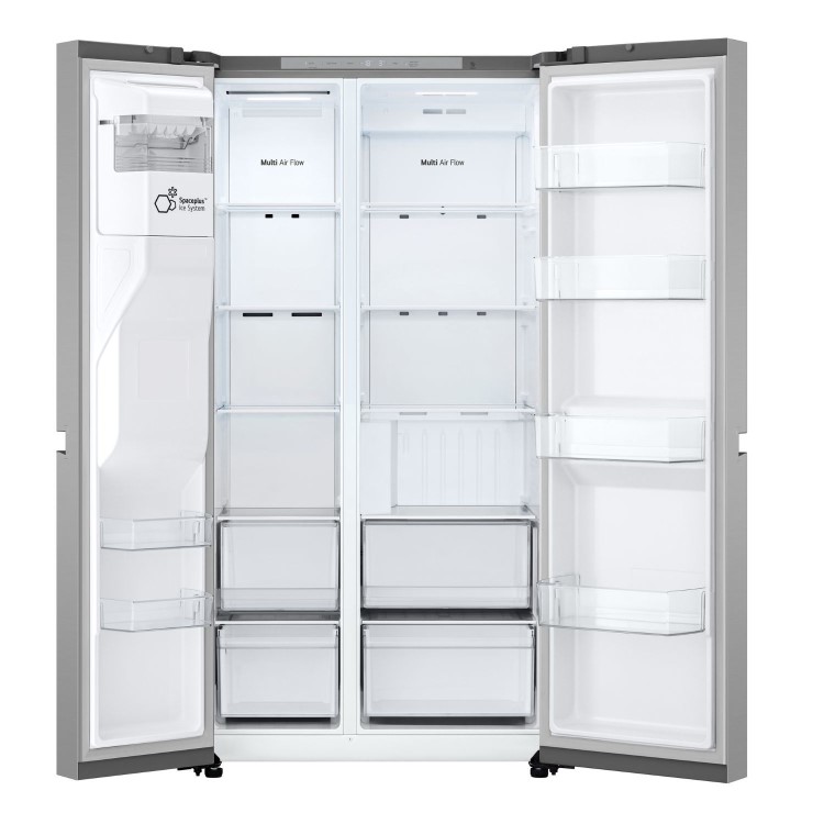 Refurbished LG NatureFRESH 638 Litre Side-by-Side American Fridge Freezer - Prime Silver