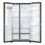 LG NatureFRESH 641 Litre Side-by-Side American Fridge Freezer -  Black
