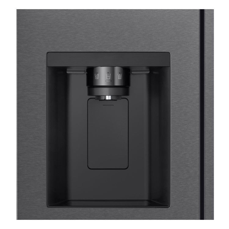 LG NatureFRESH 641 Litre Side-by-Side American Fridge Freezer -  Black