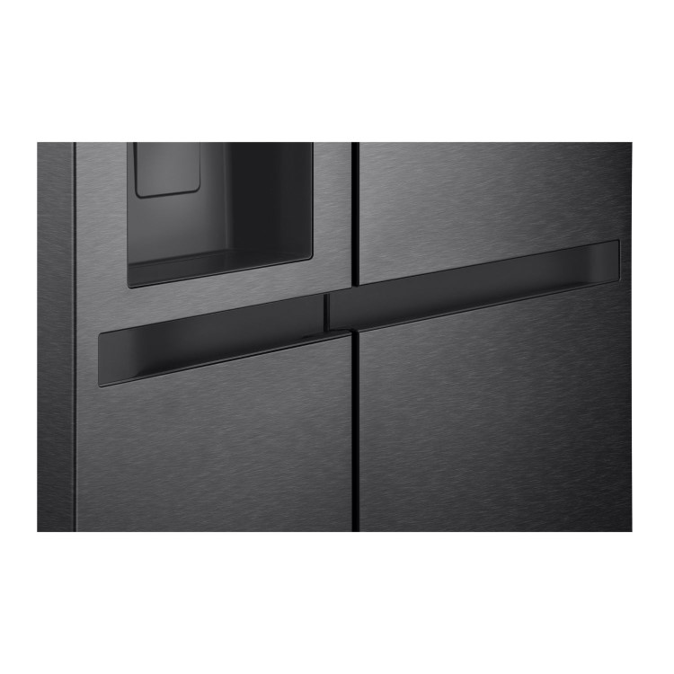 LG NatureFRESH 641 Litre Side-by-Side American Fridge Freezer -  Black