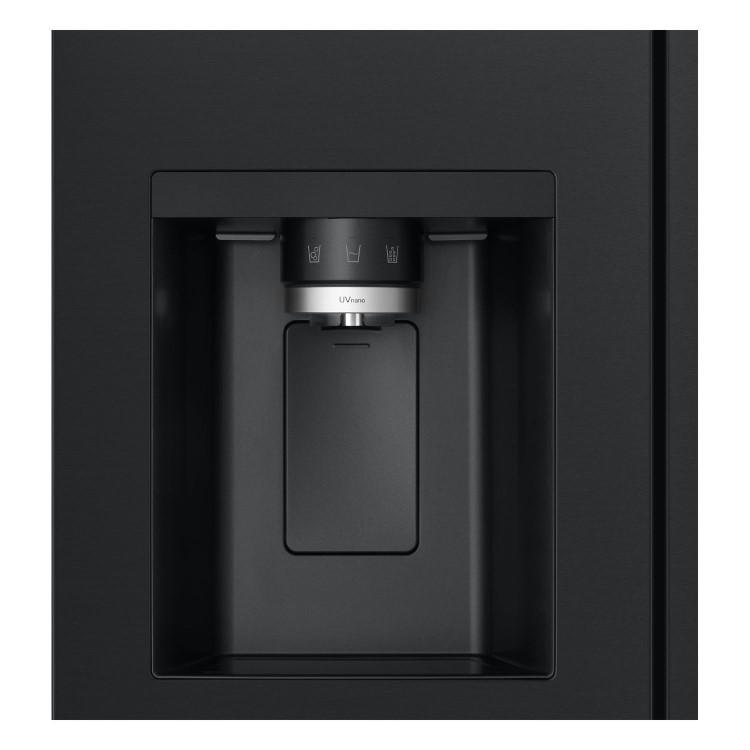LG NatureFRESH 628 Litre Side-by-Side American Fridge Freezer -  Black