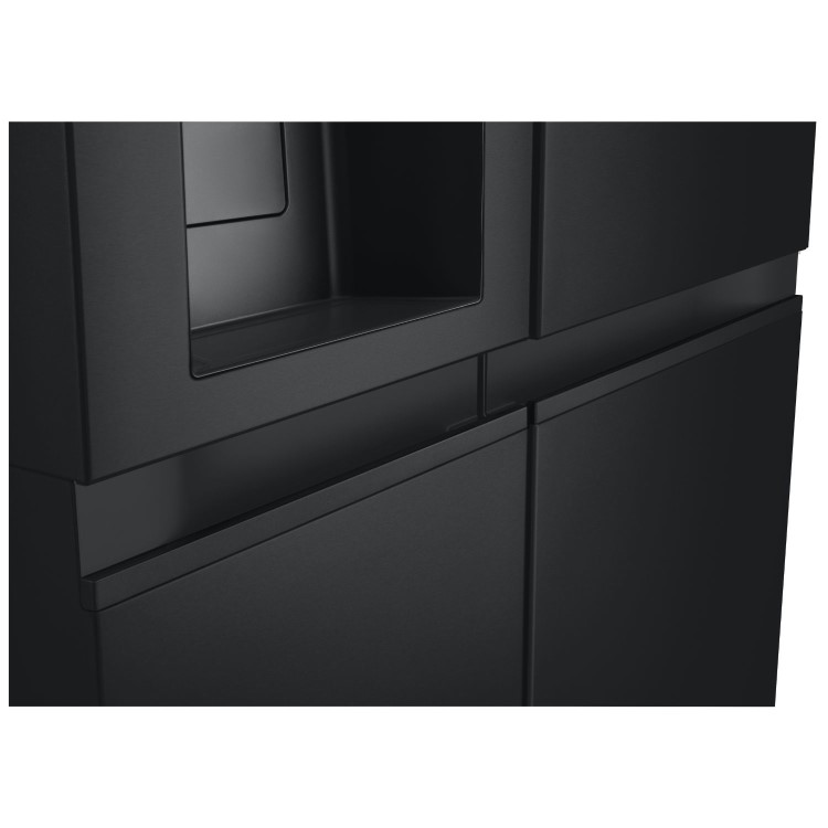 LG NatureFRESH 628 Litre Side-by-Side American Fridge Freezer -  Black