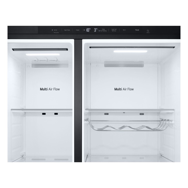LG NatureFRESH 628 Litre Side-by-Side American Fridge Freezer -  Black