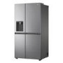 LG NatureFRESH 635 Litre Side-by-Side American Fridge Freezer - Shiny Steel