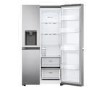 LG NatureFRESH 635 Litre Side-by-Side American Fridge Freezer - Shiny Steel