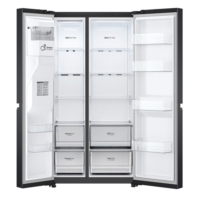 Refurbished LG NatureFRESH GSLV70MCTD 635 Litre Frost Free American Fridge Freezer Black
