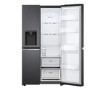 LG NatureFRESH 635 Litre Side-by-Side American Fridge Freezer - Matte Black