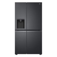 LG NatureFRESH 635 Litre Side-by-Side American Fridge Freezer - Matte Black LG NatureFRESH 635 Litre Side-by-Side American Fridge Freezer - Matte Black