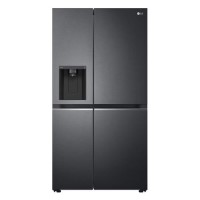 Refurbished LG GSLV71MCTF Freestanding 635 Litre Frost Free American Fridge Freezer Black