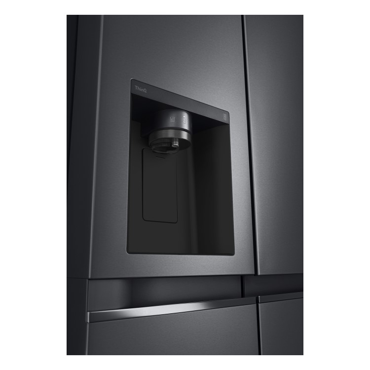 Refurbished LG GSLV71MCTF Freestanding 635 Litre Frost Free American Fridge Freezer Black